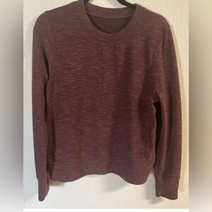 Prana Heathered Sunrise Crewneck Sweatshirt Pockets Size Medium
